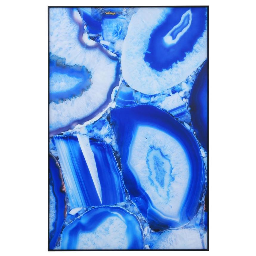 Geode Blue Acrylic Wall Art El Dorado Furniture