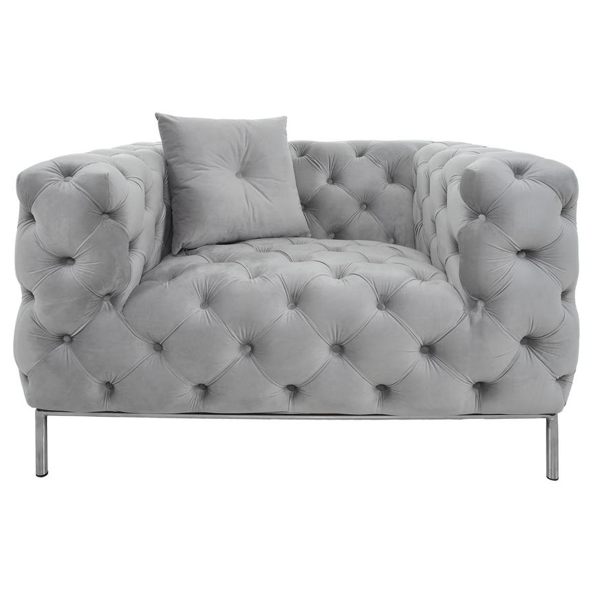 Crandon Light Gray 2-Piece Living Set (Sofa & Chair)  alternate image, 2 of 3 images.