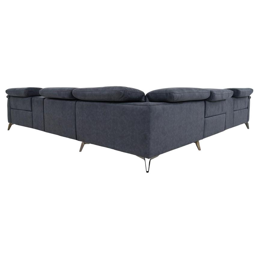 Claribel II Blue Power Reclining Sectional with 7PCS/3PWR  alternate image, 4 of 9 images.