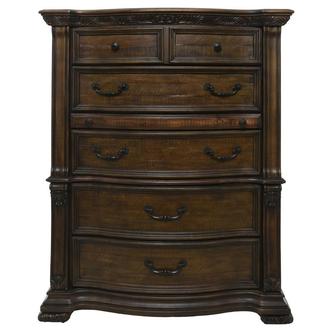 Dark brown deals wood dresser