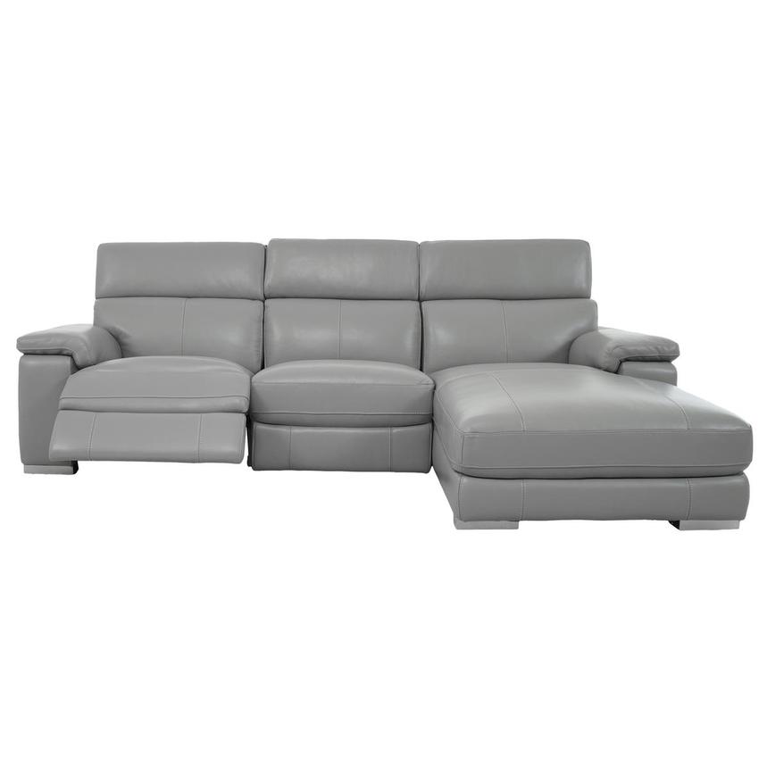 Charlie Light Gray Corner Sofa w/Right Chaise  alternate image, 2 of 14 images.