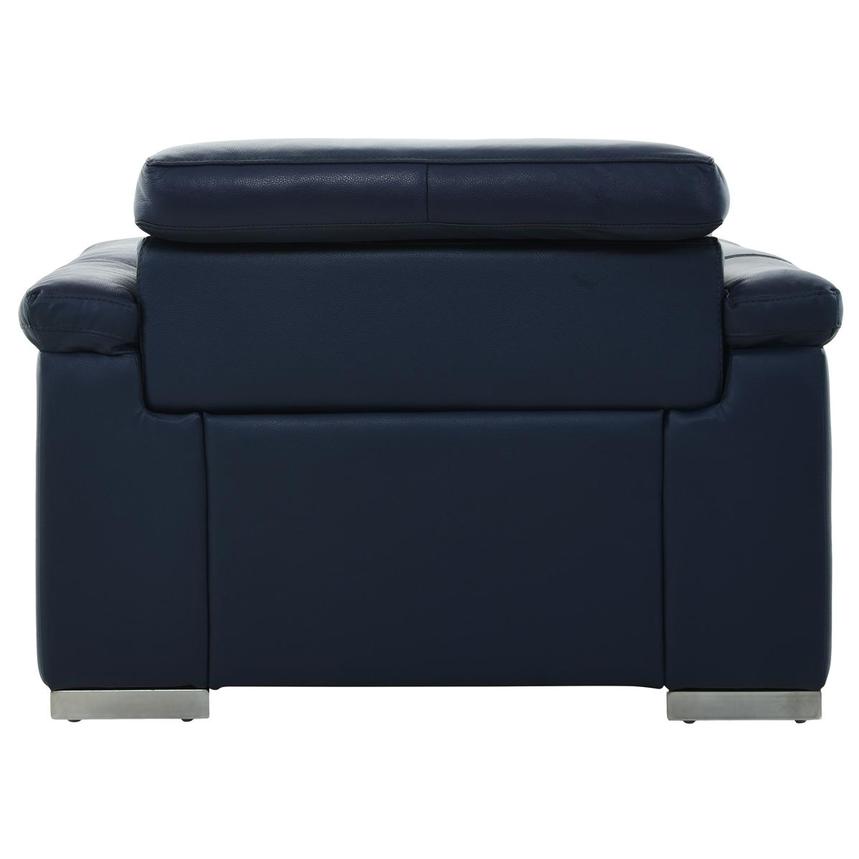 Charlie Blue Leather Power Recliner alternate image, 7 of 12 images.