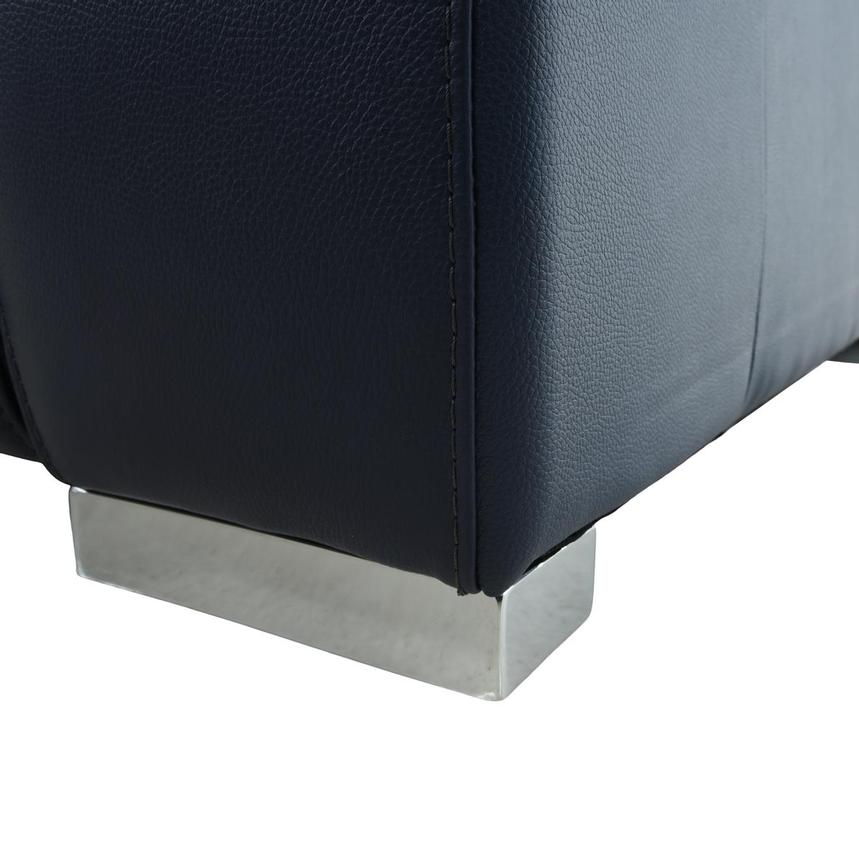 Charlie Blue Leather Power Reclining Loveseat alternate image, 10 of 11 images.