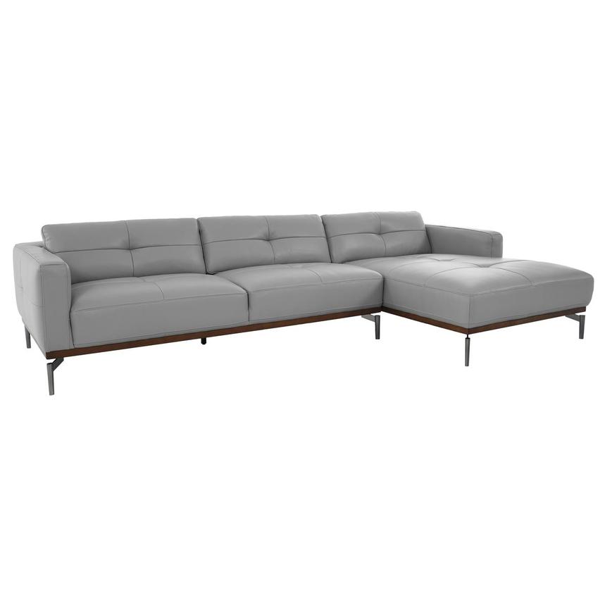 Nate Gray Corner Sofa w/Right Chaise  main image, 1 of 14 images.