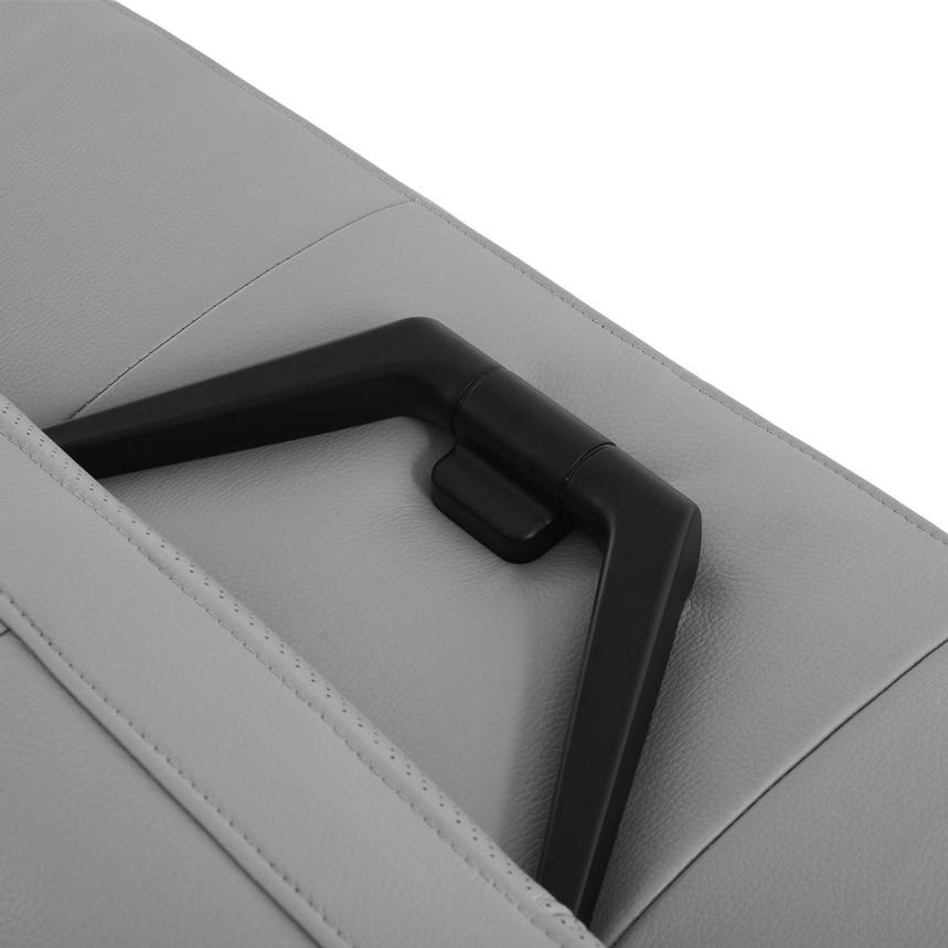 Nate Gray Leather Corner Sofa w/Right Chaise  alternate image, 10 of 15 images.