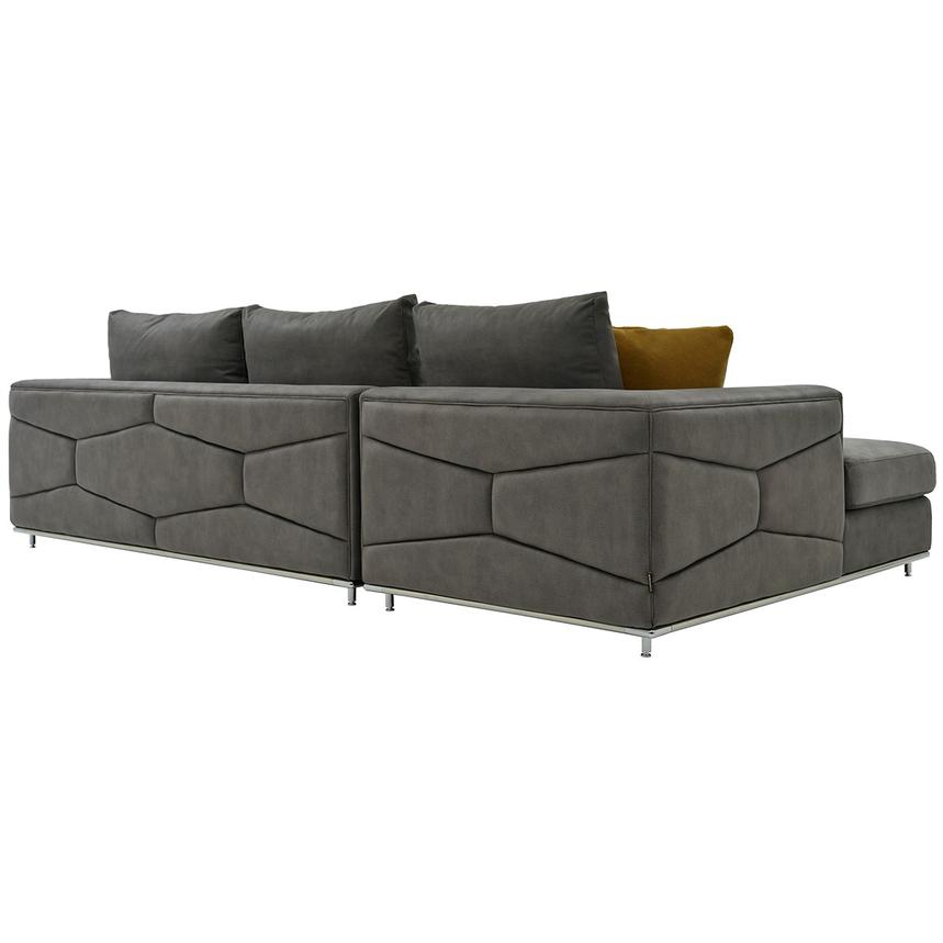 Grigio Gray 2PC Sectional Sofa w/Left Chaise alternate image, 2 of 5 images.