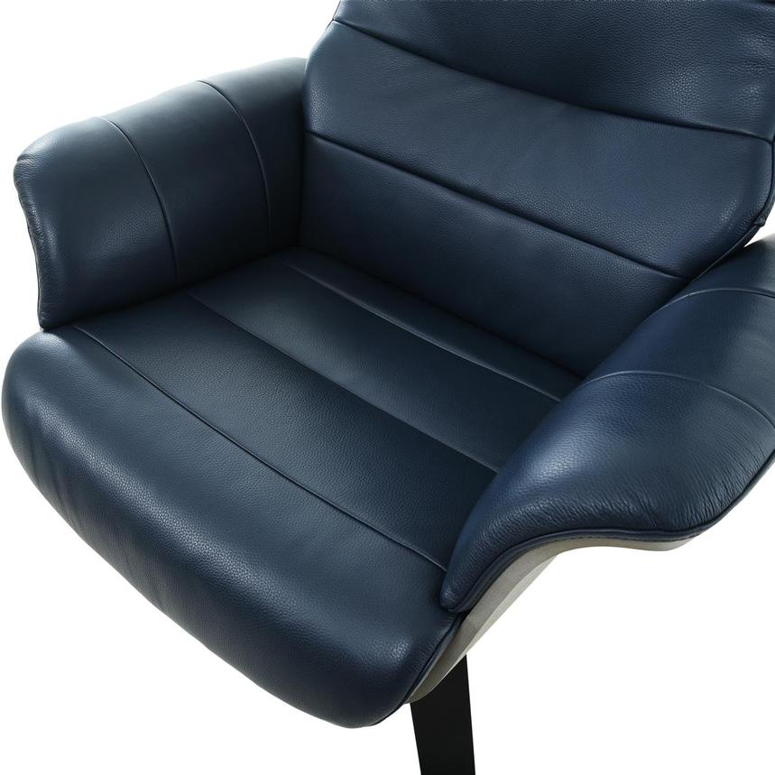 Enzo Dark Blue Accent Chair  alternate image, 7 of 10 images.