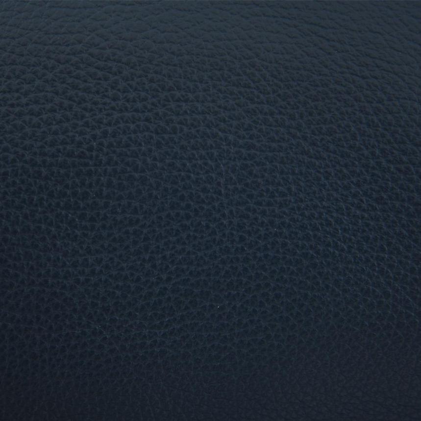 Enzo II Dark Blue Leather Swivel Chair  alternate image, 11 of 11 images.