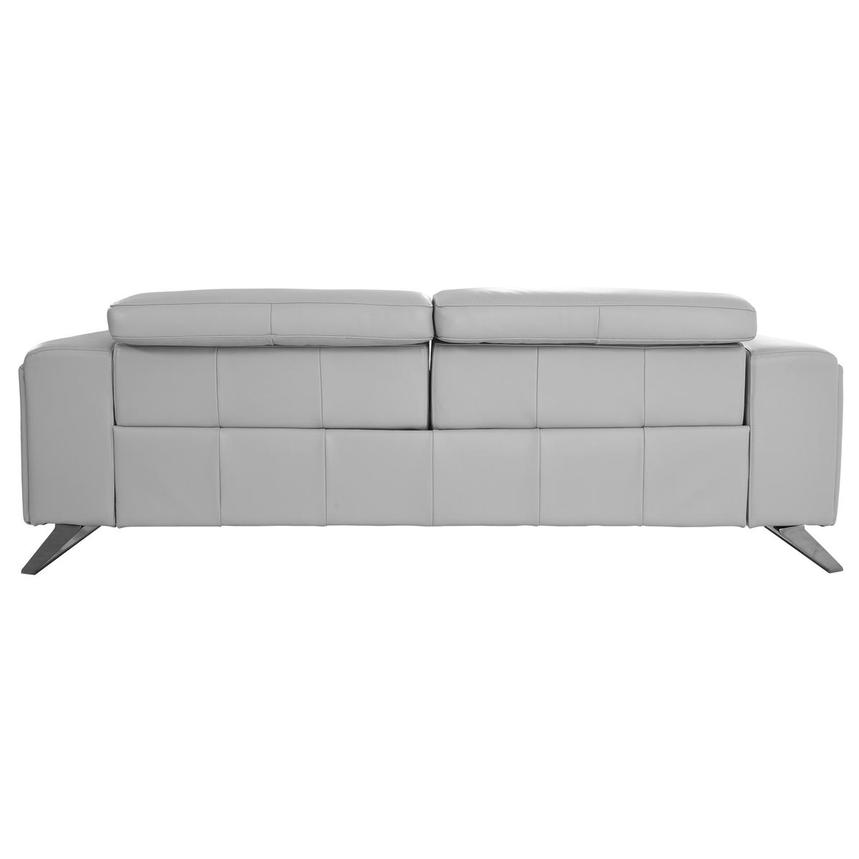 Anchi Silver Leather Power Reclining Sofa alternate image, 5 of 12 images.