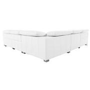 Dolomite White Leather Power Reclining Sectional with 5PCS/3PWR  alternate image, 4 of 9 images.