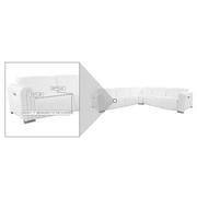 Dolomite White Leather Power Reclining Sectional with 5PCS/3PWR  alternate image, 9 of 9 images.