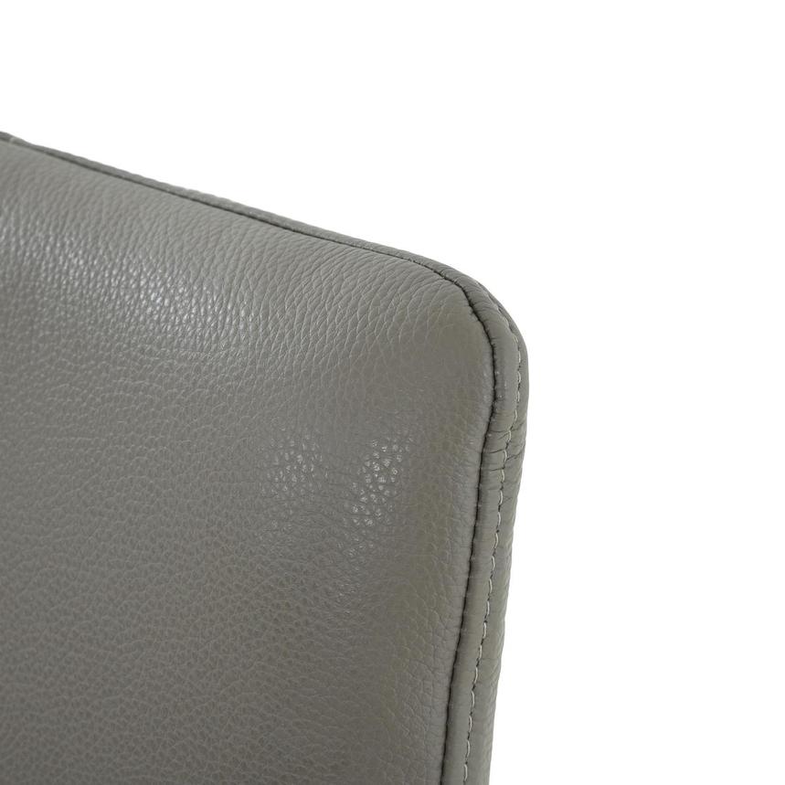 Lucky Gray Leather Side Chair  alternate image, 6 of 9 images.