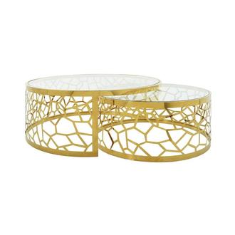 Lacey Gold Nesting Tables Set of 2