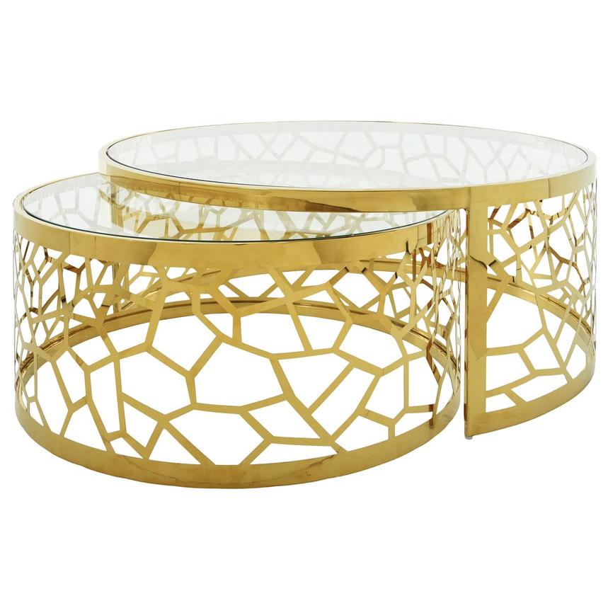 Lacey Gold Nesting Tables Set of 2  alternate image, 3 of 10 images.