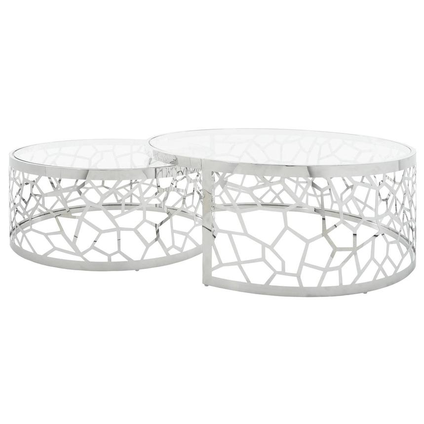 Lacey Silver Nesting Tables Set of 2 alternate image, 5 of 9 images.