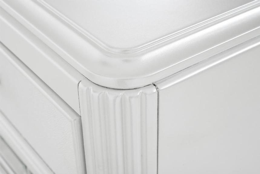 Kaleidoscope White Nightstand  alternate image, 7 of 9 images.
