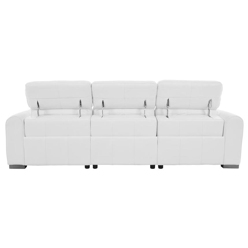 Dolomite White 2PWR Oversized Leather Sofa  alternate image, 7 of 12 images.