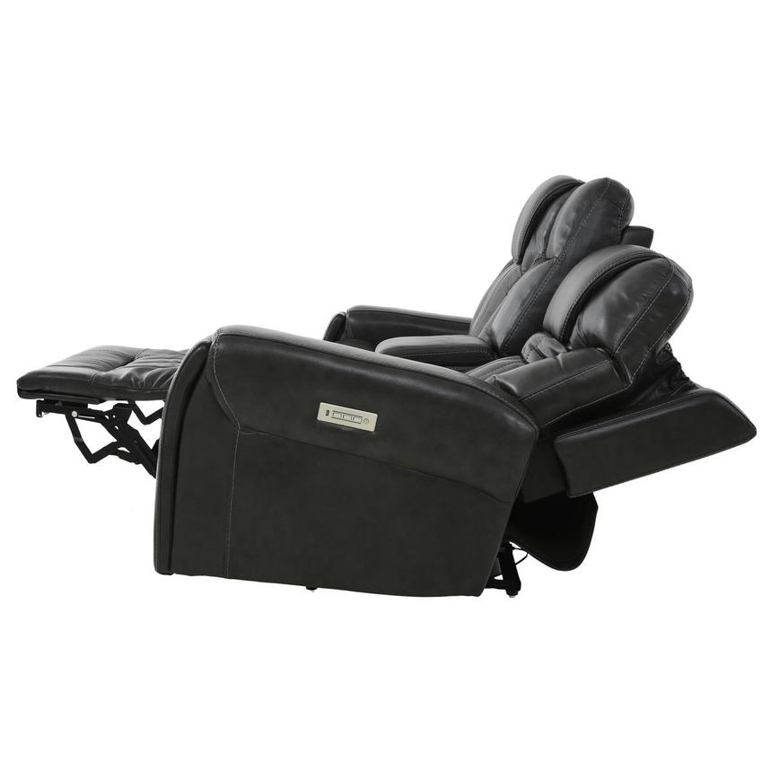 Bruce Power Reclining Leather Sofa w/Console  alternate image, 5 of 12 images.