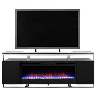 Calypso Black Electric Fireplace