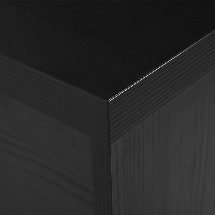 Verona Black Left Nightstand  alternate image, 9 of 11 images.