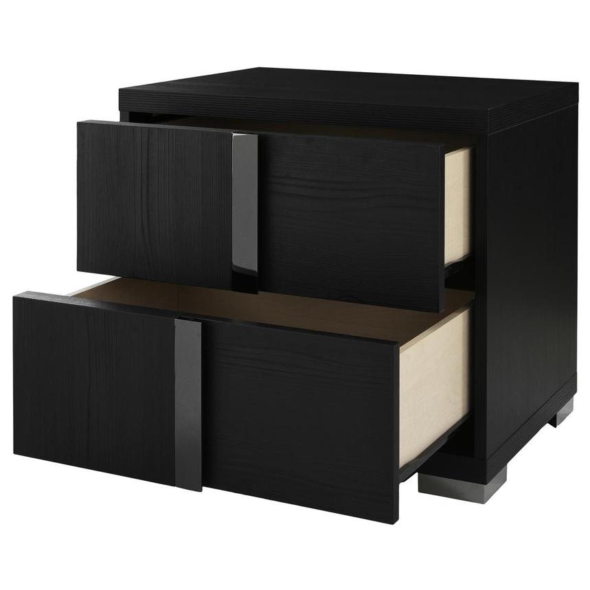 Verona Black Left Nightstand alternate image, 5 of 11 images.
