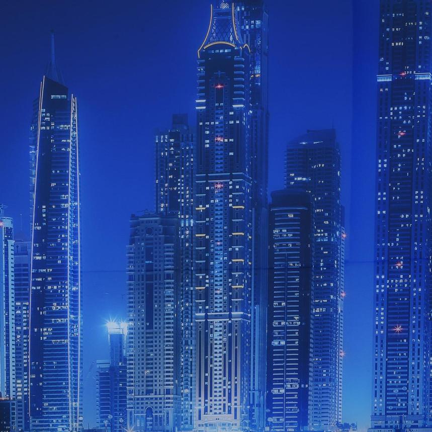 Dubai Escape Set of 3 Acrylic Wall Art El Dorado Furniture