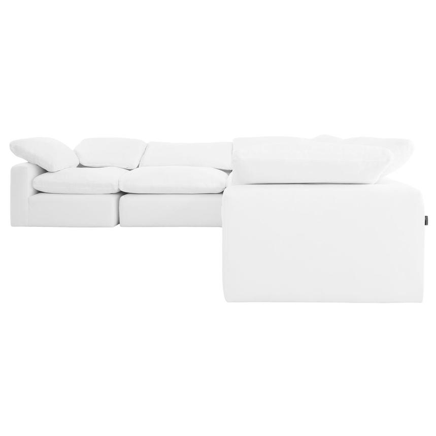 Depp White Corner Sofa with 5PCS/2 Armless Chairs  alternate image, 2 of 11 images.
