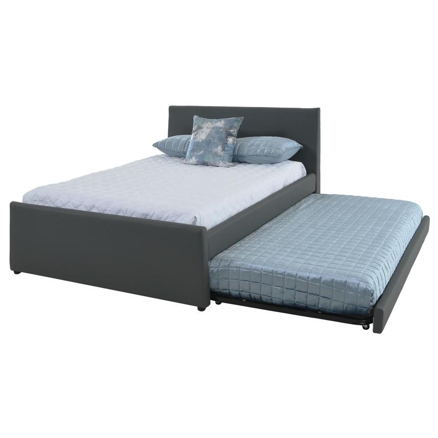 Tobby Gray Full Bed w/Trundle  alternate image, 2 of 10 images.