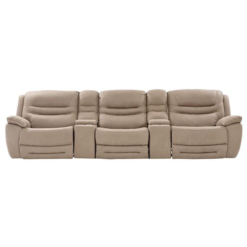 Dan Cream Home Theater Seating with 5PCS/3PWR  alternate image, 2 of 8 images.