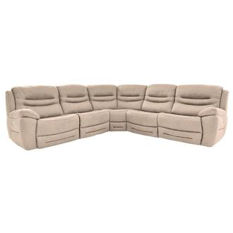 Dan Cream Power Reclining Sectional with 7PCS 3PWR El Dorado