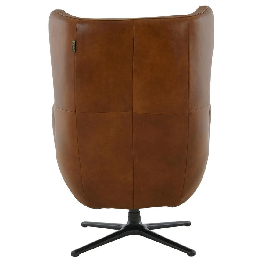 Domenico Brown Leather Accent Chair  alternate image, 4 of 12 images.