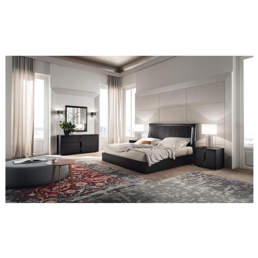 Verona Black 5-Piece Queen Bedroom Set alternate image, 2 of 8 images.
