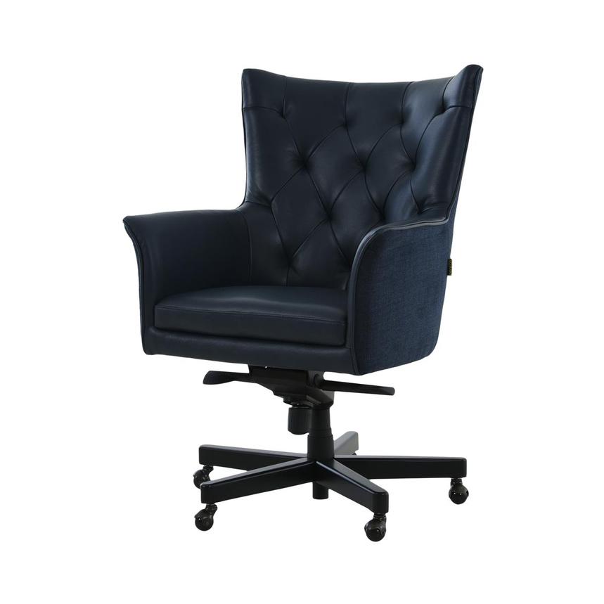 Dylin Blue Desk Chair | El Dorado Furniture