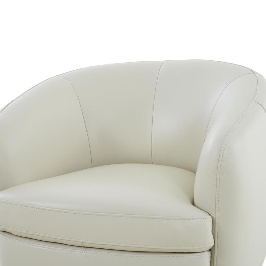 Natuzzi group cora leather best sale swivel chair