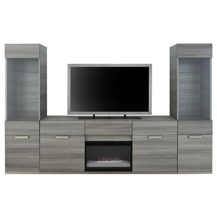 Iris Wall Unit w/Electric Fireplace  main image, 1 of 14 images.