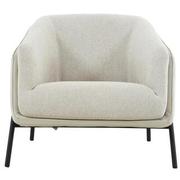 Sabrina Cream Accent Chair  alternate image, 5 of 12 images.