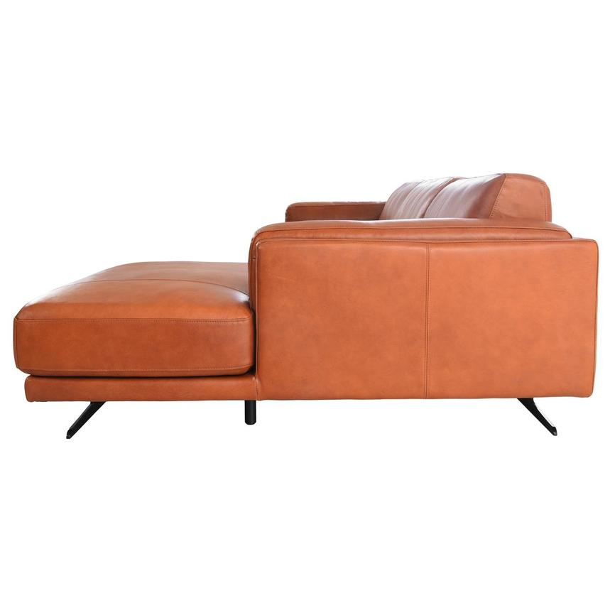 Symphony Leather Sofa w/Right Chaise  alternate image, 4 of 11 images.