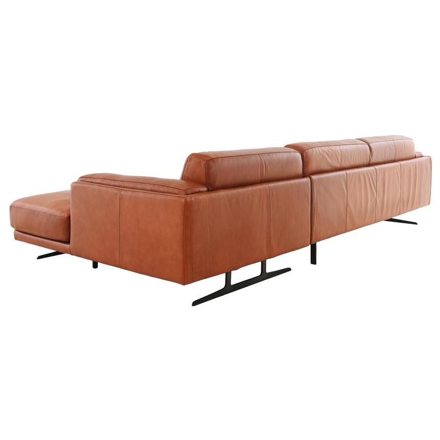 Symphony Leather Sofa w/Right Chaise  alternate image, 4 of 12 images.