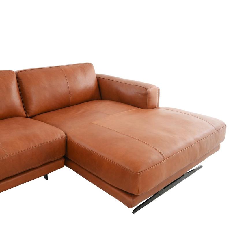 Symphony Leather Sofa w/Right Chaise  alternate image, 6 of 19 images.