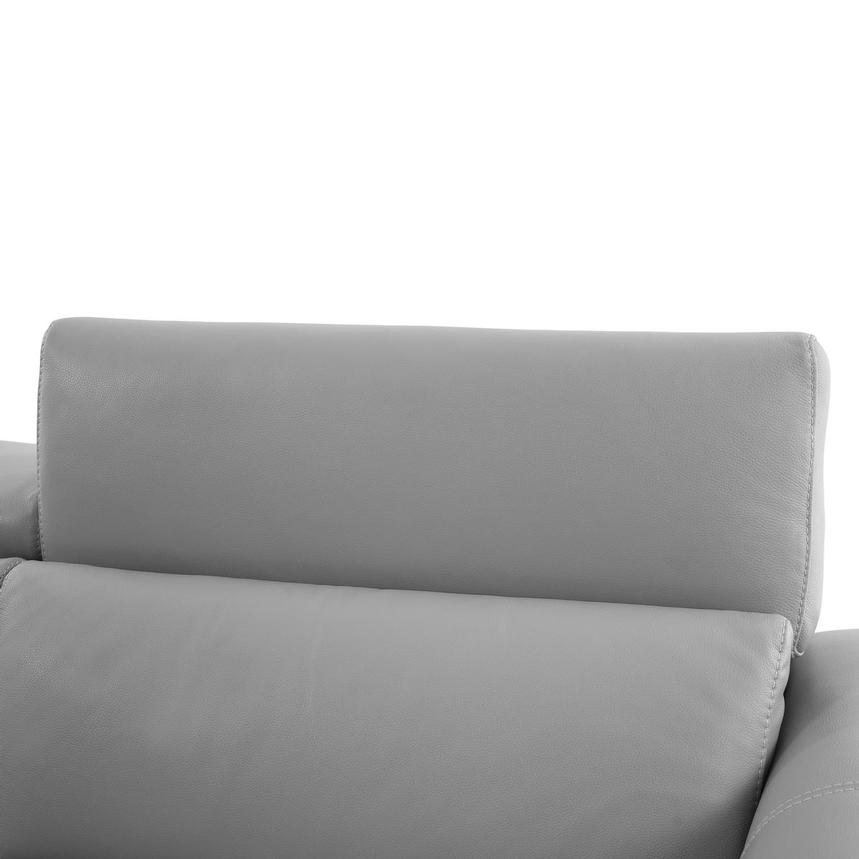 Bay Harbor Silver Leather Sleeper w/Right Chaise alternate image, 5 of 13 images.