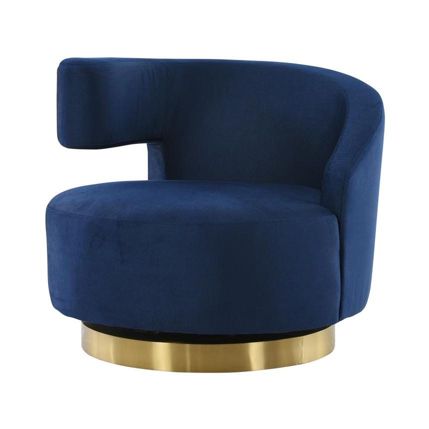 Okru Blue Accent Chair  main image, 1 of 8 images.