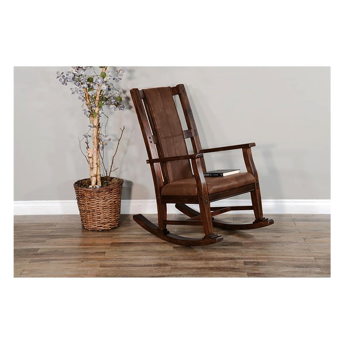 Santa Fe II Brown Rocking Chair | El Dorado Furniture