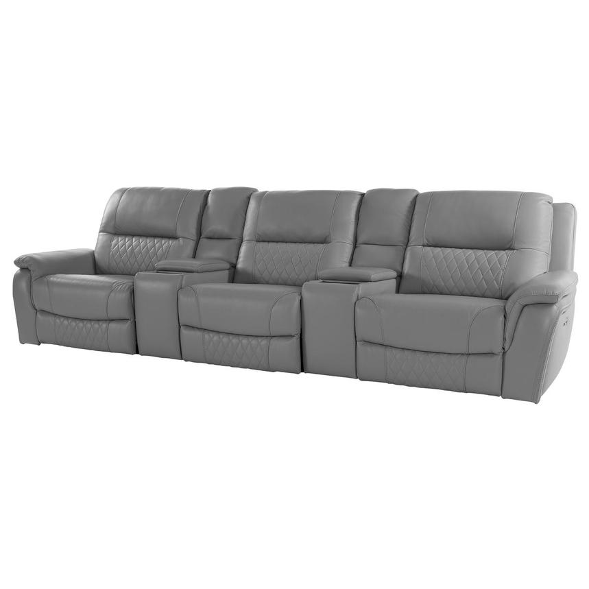 Ivone Home Theater Leather Seating with 5PCS/2PWR alternate image, 2 of 17 images.