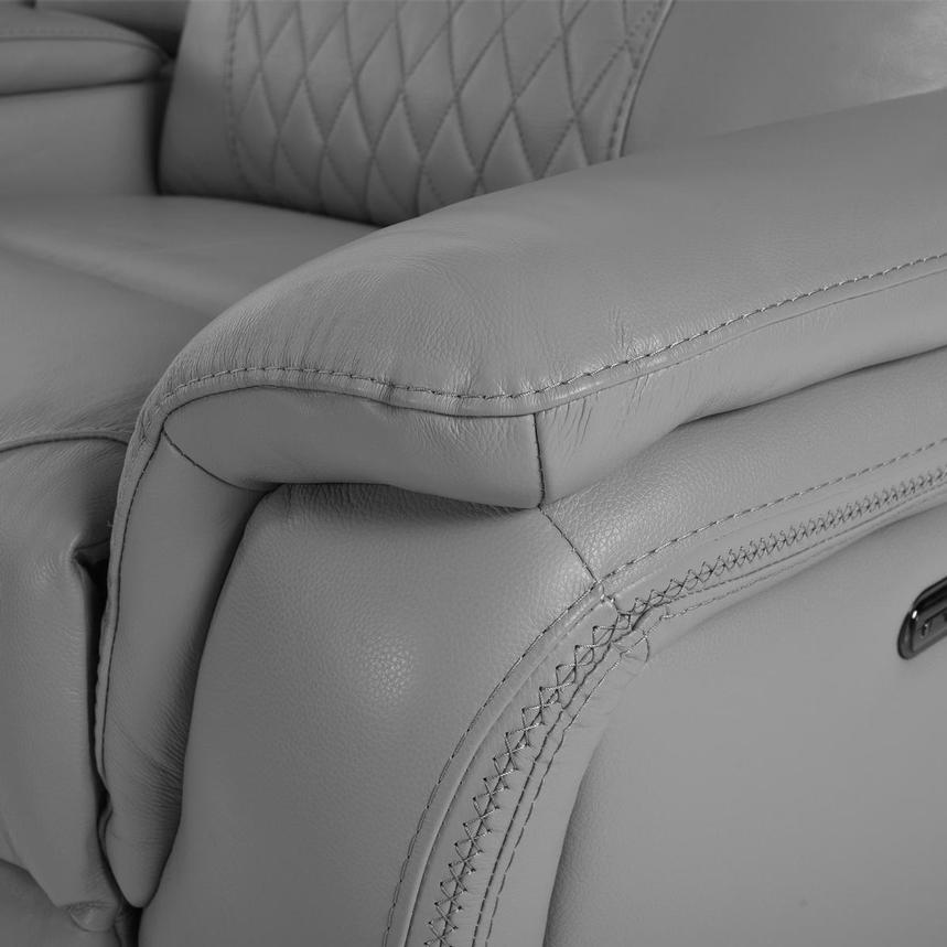 Ivone Leather Power Reclining Sectional with 5PCS/3PWR alternate image, 9 of 13 images.