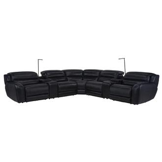 Cosmo II Leather Power Reclining Sectional with 7PCS/3PWR