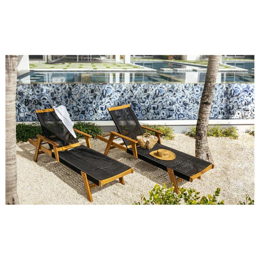 Laguna Black Chaise Lounge El Dorado Furniture