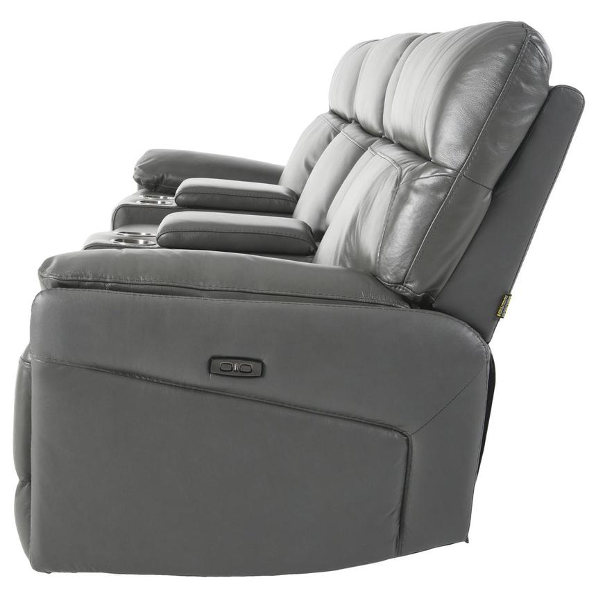 Benz Gray Home Theater Leather Seating with 5PCS/3PWR  alternate image, 4 of 13 images.