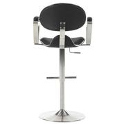 Jaylo Black Adjustable Stool  alternate image, 3 of 9 images.
