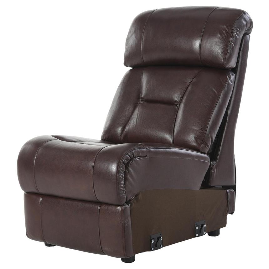 Gio Brown Armless Chair  alternate image, 2 of 5 images.