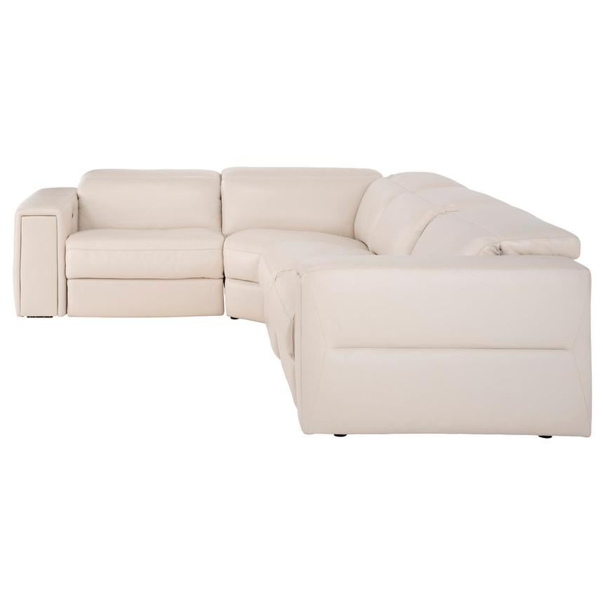 Trevor Leather Corner Sofa with 4PCS/2PWR  alternate image, 4 of 11 images.